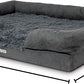 The Dog’s Bed, XL Grey Fur 43.5x34,Memory Foam, Pain Relief: Arthritis, Hip & Elbow Dysplasia, Post Surgery, Lameness, Supportive, Calming, Waterproof Washable Cover, Veterinary Approved