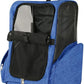 Pet Trolley Bag Cat Dog Travel Bag Portable & Breathable Pet Carrier Backpack - Lightweight Dual-Shoulder Design for Easy Travel with Your Beloved Companion Scalable Pull Rod pet Bag (Blue)