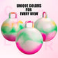 INPODAK Hopper Ball 18 Inch Bouncy Ball with Handle for Kids, Hippity Hop Jumping Bouncer Hopping Toy for Boys and Girls Ages 3-6 with Pump and Gift Box for Birthday