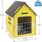 Dog House Indoor for Small Dogs or Cats, Cozy Wooden Design, Small Indoor Bed House, with Air Vents and Elevated Floor Warm Dog Cave
