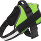 Bolux Dog Harness, No-Pull Reflective Dog Vest, Breathable Adjustable Pet Harness with Handle for Outdoor Walking - No More Pulling, Tugging or Choking (Green, XS)