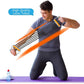 TOCO FREIDO Chest Expander | Arm Training, 5 Tubes Ajustable Arm Strength Trainer, Exercise Resistance Bands for Home Fitness Muscle Training Body Building