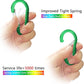 sprookber 3.2 Inch Aluminum Carabiner Clips D Ring, Caribeaner Spring Snap Hook with Keychain for Camping, Hiking, Gym & Outdoor Gear, Set of 10