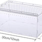 Magnetic Acrylic Case, Micro Habitat Small Tarantula Enclosure Enclosure for arboreal Tarantula Scorpion Sling Lizards Mantis Snake Gecko Jumping Spider Snail Insect Isopods (12 * 8 * 6inch)