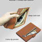 RFID Passport Holder Travel Wallet Compact for Women, Leather Passport Wallet with Card Holders,Zippered Coins Pocket and Cash Compartment, Brown