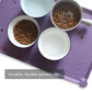 Hoki Found L Silicone Pet Food Mats Tray with Higher Lips- Non Slip Dog Cat Bowl Mats Placemat - Pet Feeding Mat - Waterproof Dog Cat Food Mats -Pet Water Mats for Carpet -Amethyst
