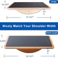 StrongTek Professional Wooden Balance Board, Rocker Board, Wood Standing Desk Accessory, Balancing Board for Under Desk, Anti Slip Roller, Core Strength, Stability, Office Wobble Boards