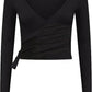 Women Tie Front Shrug Long Sleeve Bolero Cardigan Lightweight Casual Tops