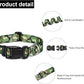 Mercano Adjustable Dog Collar - Special Design Patterns, Soft Nylon Comfortable Durable Pet Collar for Small Medium Large Dogs (L, Dog Camouflage Green)