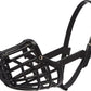 Leather Brothers Italian Basket Dog Muzzle, Adjustable Secure Fit, Comfortable Design, Training and Safety, Averts Biting, Prevents Chewing and Scavenging, Perfect for Grooming - Black, Size 6