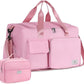 FIORETTO Women's Gym Duffle Bag with Shoes Compartment, 37L Capacity, Ideal for Travel, Gym, Sports, Duffel, Weekender