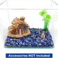 WAYBER 2 Lbs/920g Deep Blue Lapis Lazuli Pebbles Irregular Decorative Stones Natural Crystal Rock Gravel for Aquarium/Fish Turtle Tank/Succulent Plants/Air Plants Decoration (Fill 1.8 Cups)