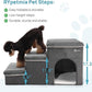 Foldable Pet Stairs for Beds & Sofas - Non-Slip Dog Steps with Storage for Small to Medium Dogs & Cats, Supports up to 120 lbs - Durable 2 & 3-Step Doggie Ladder for Easy Access
