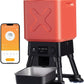 Automatic Dog Feeder for Large Dogs, 14L Capacity, Remote Feeding, Anti-Blockage System, Timed Auto Dog Food Dispenser, 2.4G WiFi App Control，Dual Power Supply,Stainless Steel Bowl