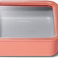 Caraway Glass Food Storage, 10 Cup Glass Container - Ceramic Coated Food Container - Non Stick Lunch Box Container with Glass Lids. Dishwasher, Oven, & Microwave Safe - Square Shape - Perracotta
