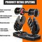 VEICK 25/55 lbs Adjustable Dumbbell with Anti-Slip Turning Handle, Fast Adjust Weight for Men Women, Exercise Equipment with Tray for Home Gym Full Body Workout Fitness