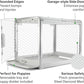 DIGGS Revol Collapsible Dog Crate with Wheels - Premium Portable Dog Crate - Safe, Stylish, and Convenient Indoor Kennel (Smoke, Medium)