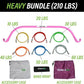 Lite Gorilla Bow Portable Home Gym Resistance Bands and Bar System for Travel, Fitness, Weightlifting and Exercise Kit, Full Body Workout Equipment Set