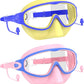Swim Goggles for Kids 3-15 with Earplugs Large Frame Anti-Fog/UV Swimming Goggles for Boys Girls Toddler 2PCS