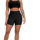 CHRLEISURE Women's 4 Packs Workout Gym Shorts, High Waisted Butt Lifting Scrunch Butt Seamless Booty Shorts