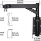 Heavy Bag Hanger Wall Mount Punching Boxing Bag Bracket -Square Tube, Heavy Duty Adjustable Length & Height for Boxing, Taekwondo, Muay Thai Bags, for Home Gym Installation