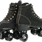 Roller Skates for Women and Men Cowhide High-Top Shoes Classic Double-Row Roller Skate Four-Wheel Roller Skates for Men Girls Unisex Christmas