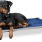 K9 Ballistics Chew Proof Armored Padded Dog Crate Bed, Virtually Indestructible, Legs Included (Blue Quartz, Large (41" L x 27" W x 5" H))