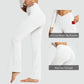 baleaf Women's V Crossover Flare Leggings with Pockets Yoga Pants High Waist Casual Workout Gym Bell Bottom Leggings