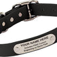 Biothane Custom Dog Collar – Waterproof, Stink-Proof Personalized Collar with Name & Phone Number – Durable, Many Sizes and Colors – Assembled in USA (Black)