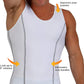Insta Slim -Made in USA- Compression Tank-Top Shapewear for Men. Tummy Control Slimming Body-Shaper for Belly & Back Support