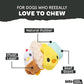 Barkbox Hatch Me If You Can Dog Toy for Medium to Large Aggressive Chewers Two-Layer Tearable Toy with Hidden Surprise Inside for Interactive Playtime