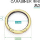 10 Pack 1-1/4Inch Trigger Spring O Rings, Metal Round Carabiner Clip Snap Hook, Spring Keyring Buckles for Replacement Purse Strap, Paracord Lanyard Clips, Keychain Rings Hardware DIY Crafts Making