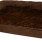 Furhaven Orthopedic Dog Bed for Medium/Small Dogs w/ Removable Bolsters & Washable Cover, For Dogs Up to 35 lbs - Plush & Suede Sofa - Espresso, Medium