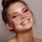 MAEPEOR Chunky Face Body Glitter Gel 19 Colors Mermaid Sequins Holographic Body Glitter Gel Long-Lasting Festival Makeup Glitter Paint for Face Body Hair Nails (30g, 03 Pink)