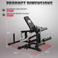 RITFIT Seated Leg Extension and Lying Curl Machine, Adjustable, for Home Gym, Leg Workout Equipment Compatible with 1'' and 2'' Weight Plates, Black, 700 lb