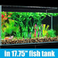 AQUANEAT Fish Tank Artificial Plants, Aquarium Plastic Seaweed Decorations, 23.5Inch Tall Fake Green Accessories, 10 Packs