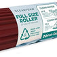 Oceanfoam Tidal Roller - Maroon - Muscle Massage Foam Roller for Back Pain & Stretching - Firm and Ergonomic Wide Wave Textured - Yoga, Athletics, & Wellness - Full Size, 20" x 5"