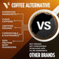 VitaCup Mushroom Coffee Alternative Instant Drink Mix | Mushroom Coffee Substitute for Natural Energy & Focus | Lion’s Mane, Yerba Mate, & Chaga | Cacao, Cinnamon, & B Vitamins | 3 Bags, 90 Servings