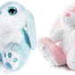 My OLi Bunny Stuffed Animal Pack of 2 Plush Rabbit 7in Stuffed Bunny with Floppy Ear Bedtime Friend Soft Toy Gifts for Girls Boys Kids, Pink & Blue
