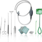 Gravel Vacuum for Aquarium with Fish Tank Cleaning Kit, Aquarium Siphon Sand Cleaner Suitable for Various Tank Sizes (Grey)