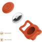 IP68 Waterpoof Dog Airtag Holder, Stretchy Silicone Full Body Covered Apple Air Tag Holder for Dog Cat Collar Fit All Width Collar (Red, 1 Pack)