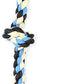 Mammoth Flossy Chews Assorted Color Rope, Premium Cotton-Poly 3 Knot Tug Dog , X-Large