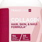 TransformHQ Beauty Collagen (30 Servings) Unflavored - Hair, Skin, & Nails Formula