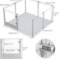 Dog Clear Playpen Fence Kennel: Pet Indoor Heavy Duty Whelping Box Pen Cage with Waterproof whelping pad - Small Animal Acrylic Exercise Kennel Pen with Metal Frame for Cats Puppy Rabbits Guinea Pig