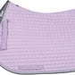HORZE Adepto Padded All Purpose Quilted Equestrian Saddle Pad for Horses with Two-Tone Trim