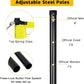 Outdoor Portable Volleyball Net System - Adjustable Height Poles with Soft Volleyball Ball, Pump, Hammer, Boundary Line, and Carry Bag for Backyard, Beach, Lawn