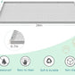 Cat Litter Mat for Litter Box, Silicone Large Cat Litter Trapping Mat - 34x22 in, Waterproof & Non-Slip, Durable & Easy Clean, Light Gray
