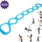 7 Rings Stretch Exercise Band, Portable Silicone Elastic Resistance Band Pilates Flexbands Yoga Stretching Strap Physical Therapy Rehab Belt, Home Gym Workout Equipment for Full Body Exercise
