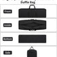 48 Inch Travel Duffle Bag Extra Large Sport Equipment Duffel Bags with 2-way Lockable Zippers(Black 48inch 2Pack)