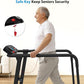 CIIHI Walking Treadmill for Senior - Foldable Senior Treadmill with 300 lbs Capacity and Long Handrails - Home Recovery Fitness Exercise Machine for Elder with Heart Rate Monitor